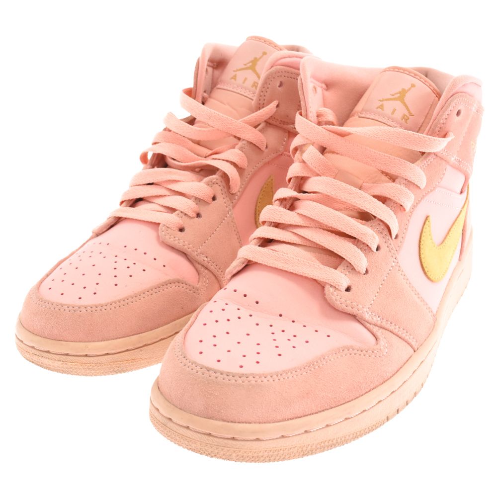 NIKE (ナイキ) AIR JORDAN 1 MID CORAL/GOLD 852542-600 エア 