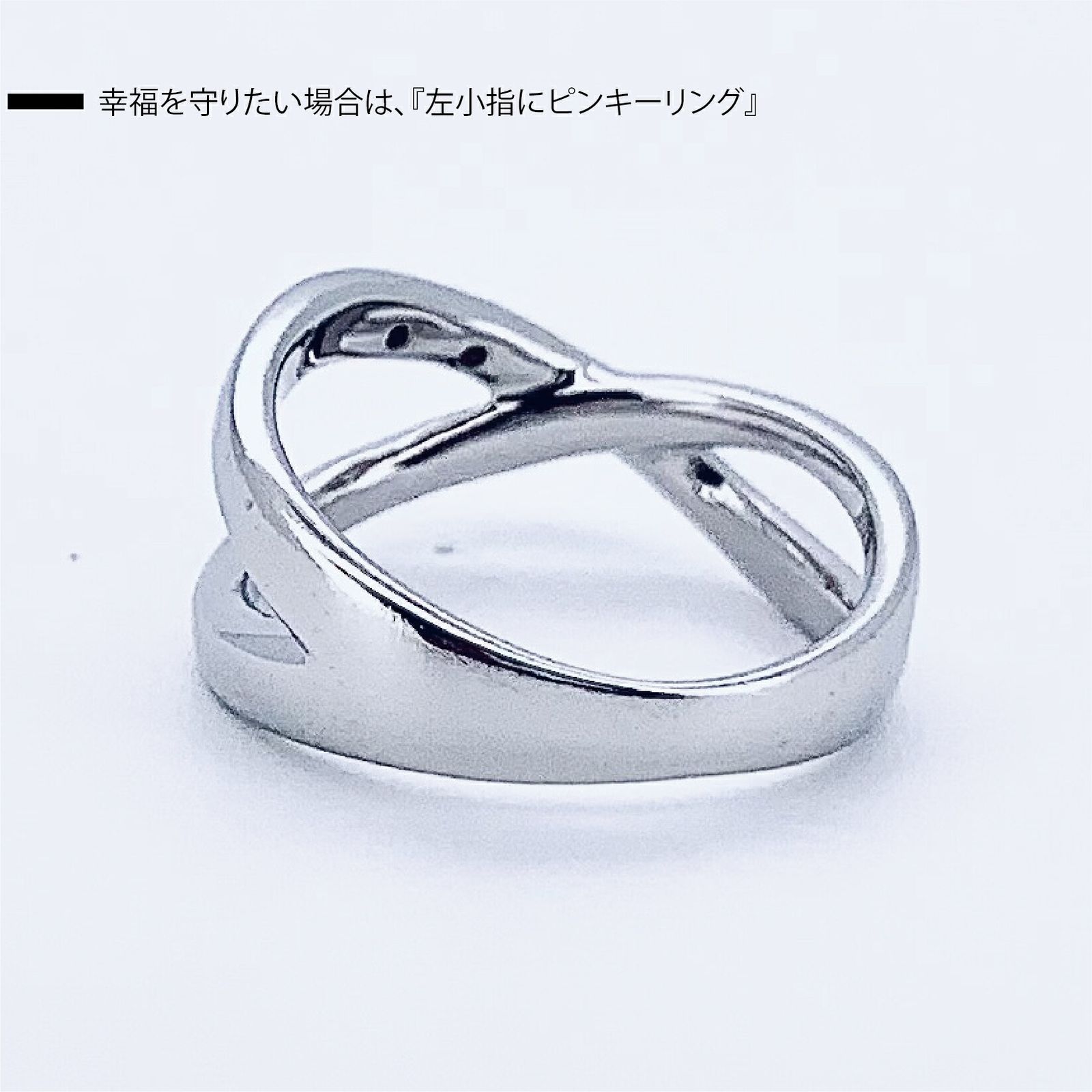 k14WG ピンキーリング ホワイトゴールド 新品仕上げ】K14WG ホワイトゴールド ダイヤモンド0.02ct 14金