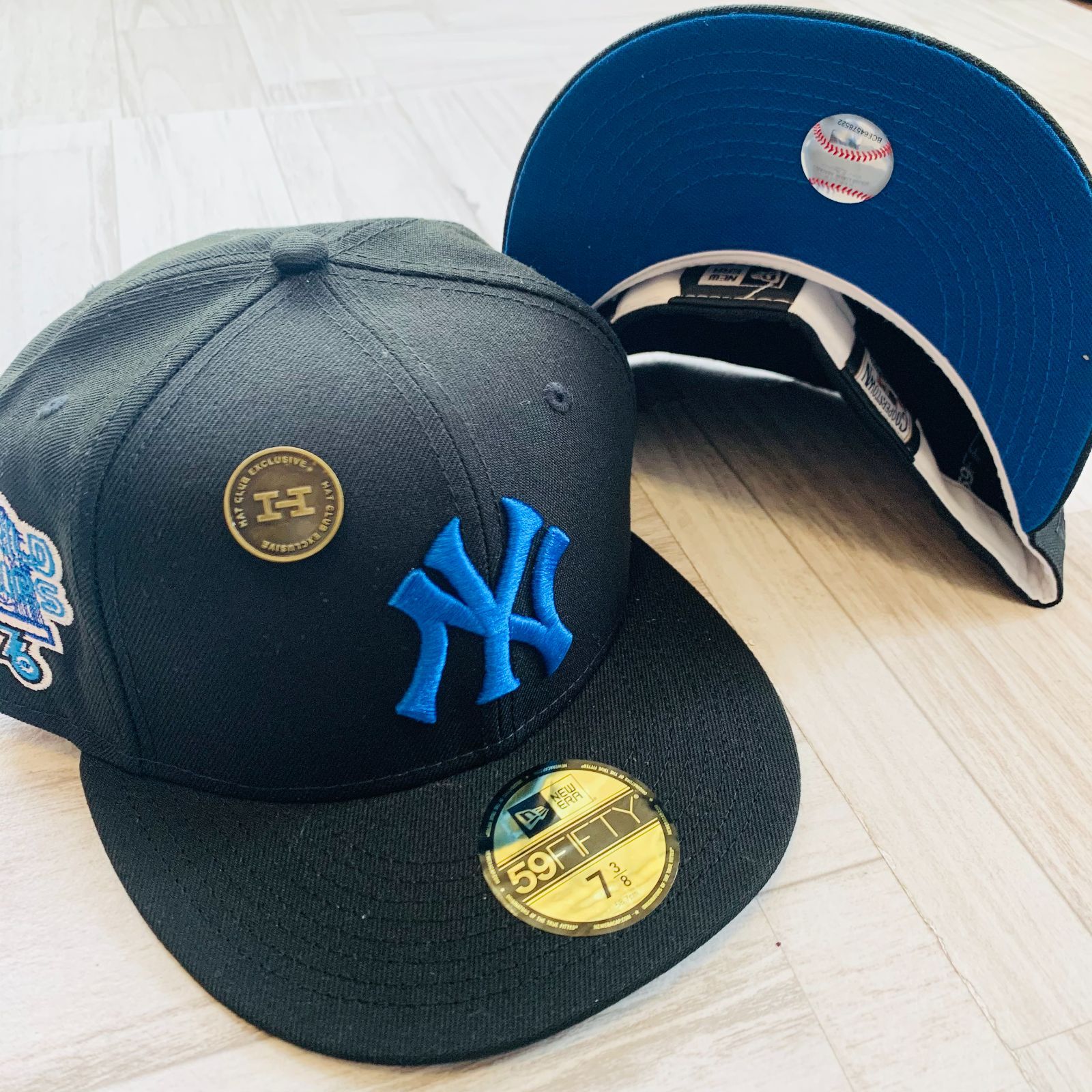 海外限定！ New era NY ヤンキース キャップ 7 3/8 - メルカリ