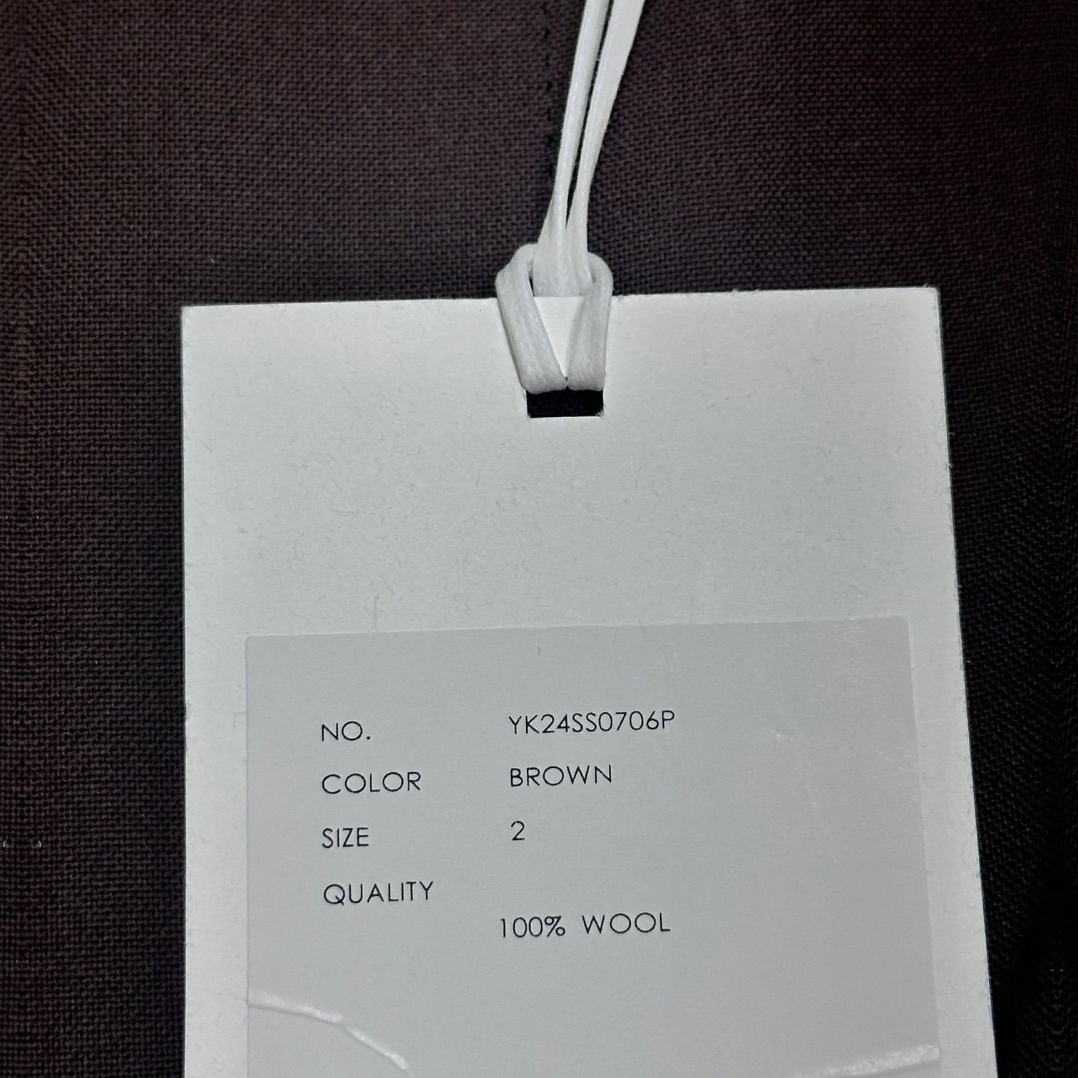 参考上代33000円 未使用品 YOKE 24SS 2PLEATED BELTED WIDE