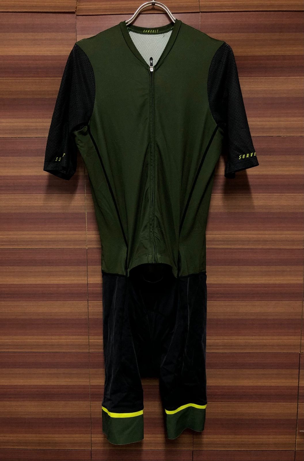 IT042 サンボルト SUNVOLT 半袖 セパレート ワンピース 緑 黒 サイズ