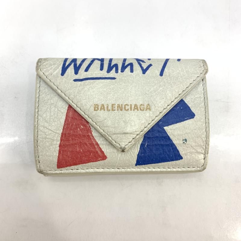 美品☆BALENCIAGAミニウォレット GLAY