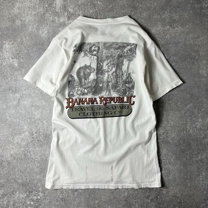 80年代 BANANA REPUBLIC バナナリパブリック TRAVEL & SAFARI アニマル