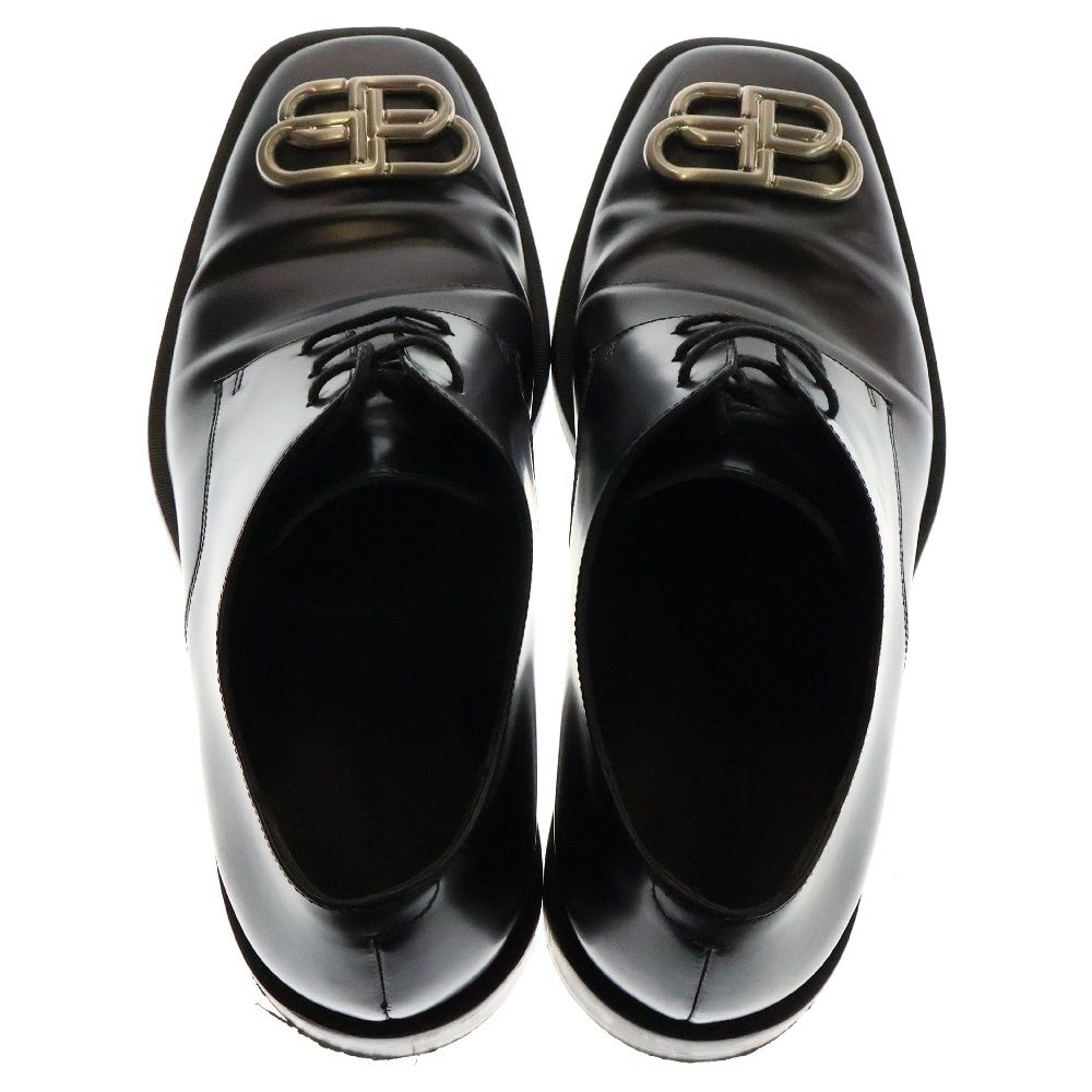 BALENCIAGA BBロゴプレート ダービーシューズ BALENCIAGA BB ロゴプレート ダービーシューズ 革靴 - メルカリ