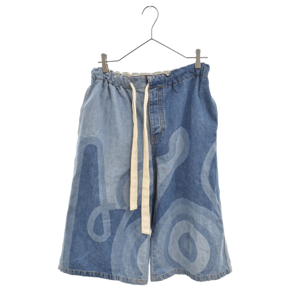 loewe ロエベレーザープリントデニムバミューダショーツ