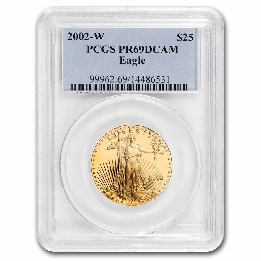 2002-W 1|2 oz Proof American G Eagle PR-69 PCGS