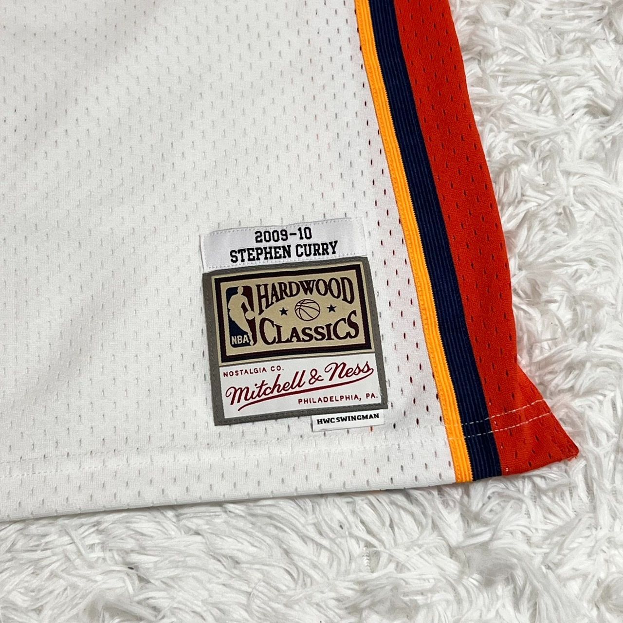 【おすすめ】 mitchell&ness ステフィンカリー 未 M ホワイト ユニフォーム ウェア