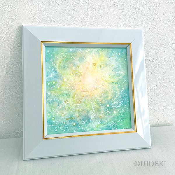 抽象画パステルアート 光のダンス