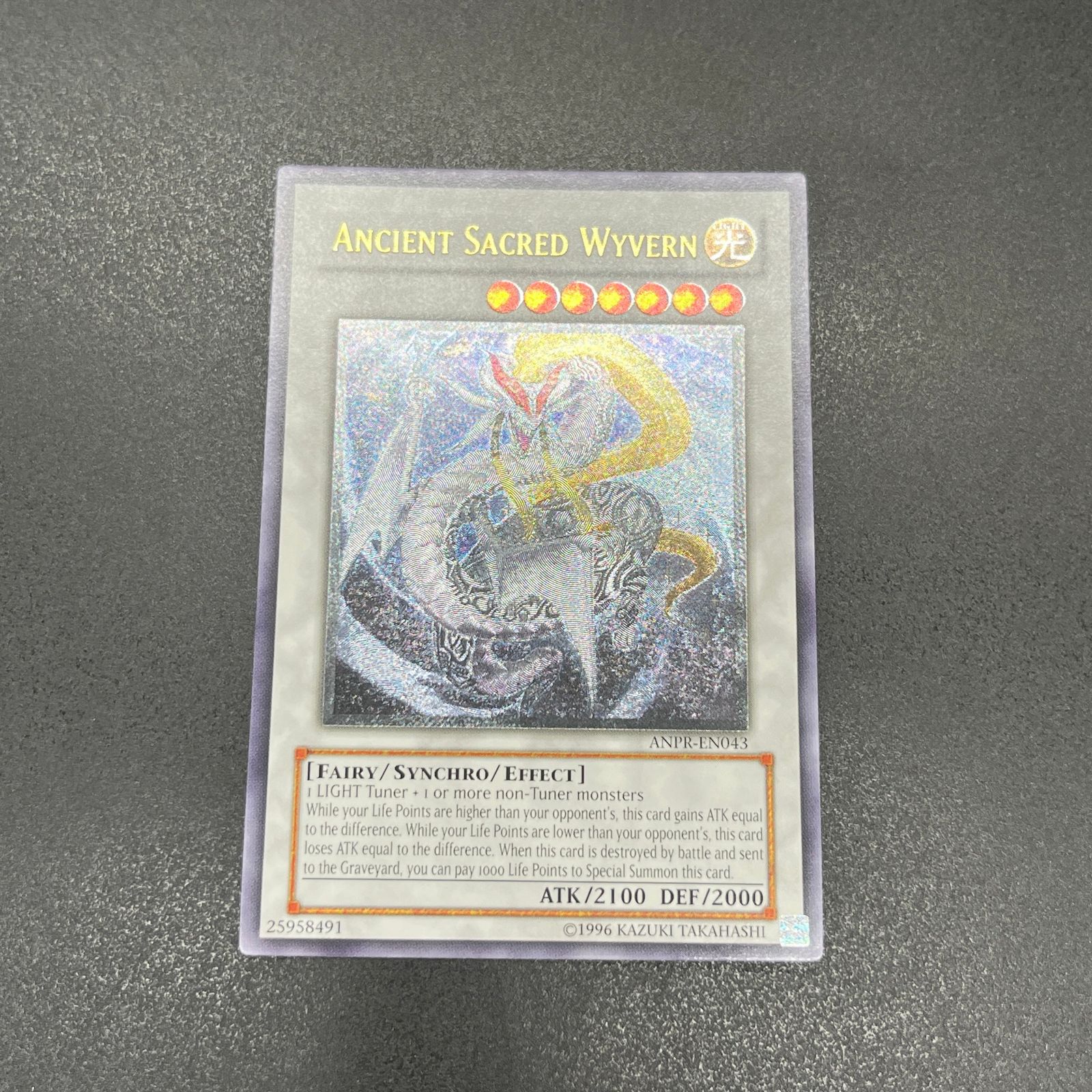 遊戯王 エンシェント・ホーリー・ワイバーン/レリーフ/英語/北米