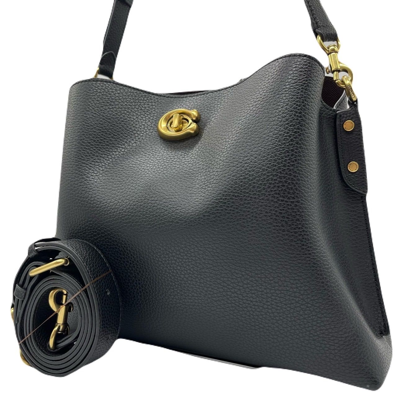 美品 COACH ウィロウ トート ショルダーバッグ 2way ターンロック