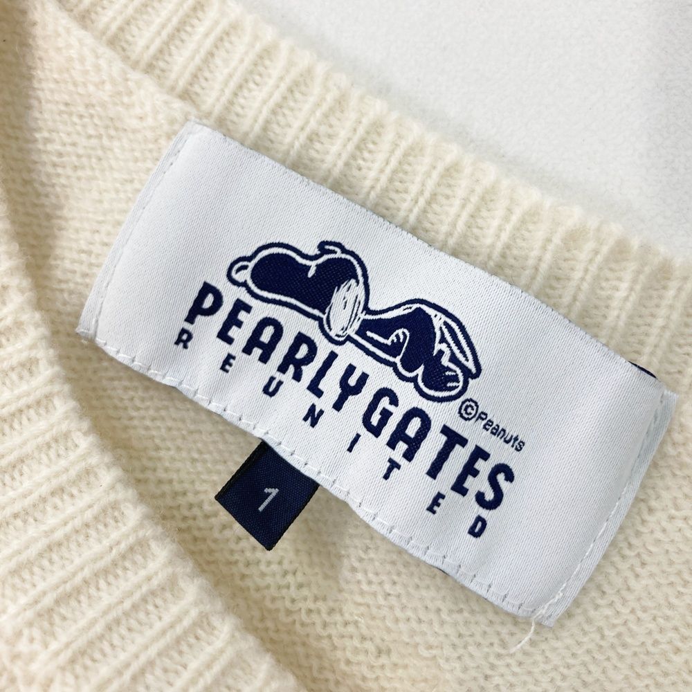 PEARLY GATES スヌーピーセーター サイズ：1 PEARLY GATES パーリーゲイツ ニットセーター