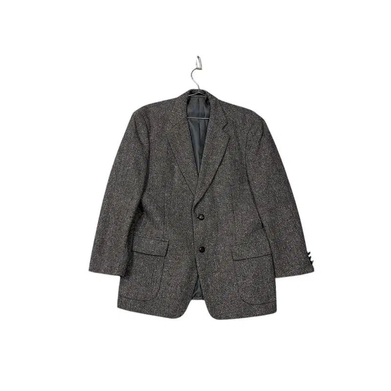BURBERRY(バーバリー ) メンズ クラシック グレー ダブルボタン ウール ブレザー ジャケット M