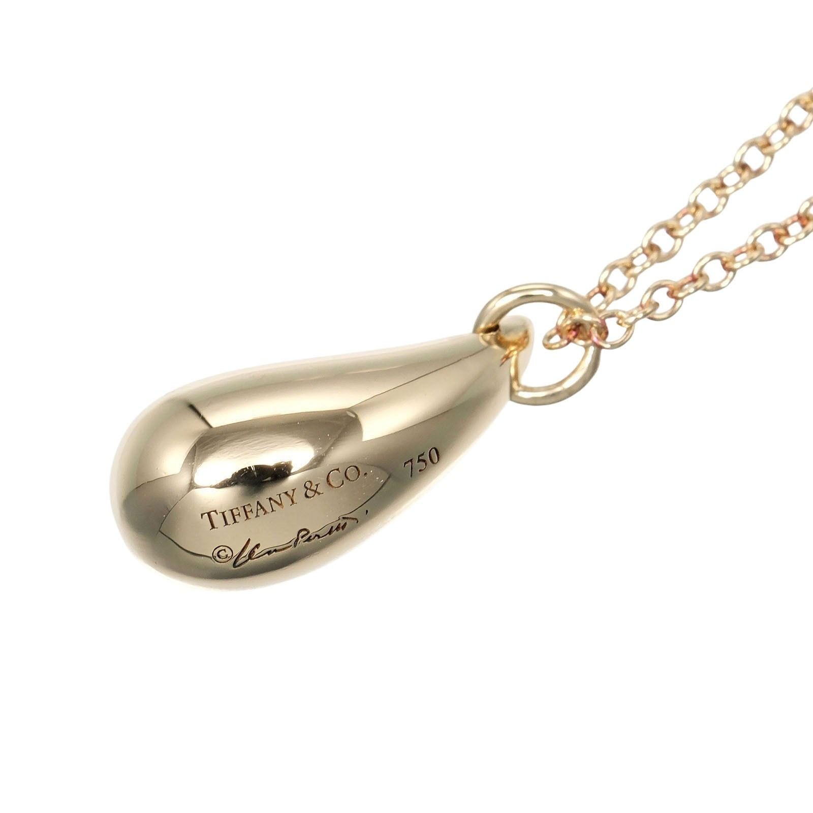 TIFFANY&Co.】ティファニー ティアドロップ K18イエローゴールド 