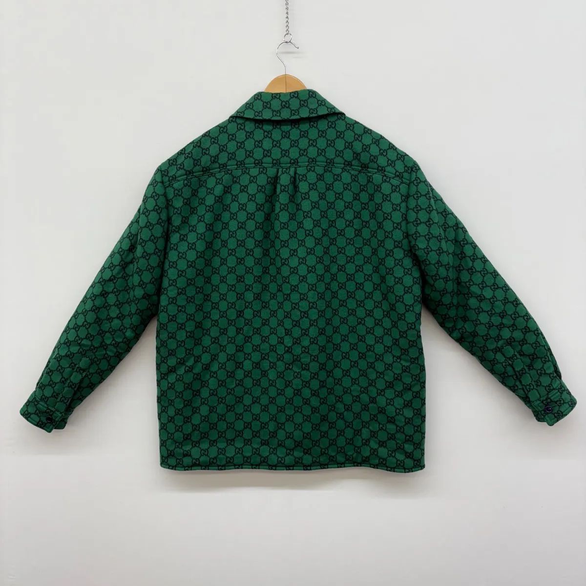 GUCCI グリーン GGパターン ジャケット 50 GUCCI グリーン GGパターン ジャケット 50