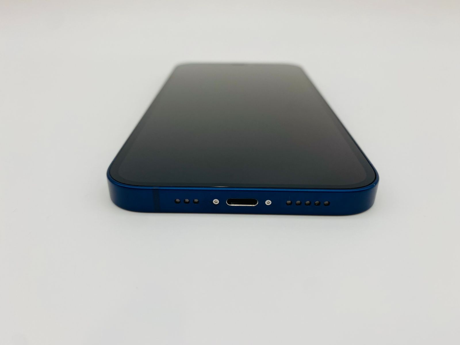 iPhone12 64GB ブルー/シムフリー/純正バッテリー100%/極薄ケース