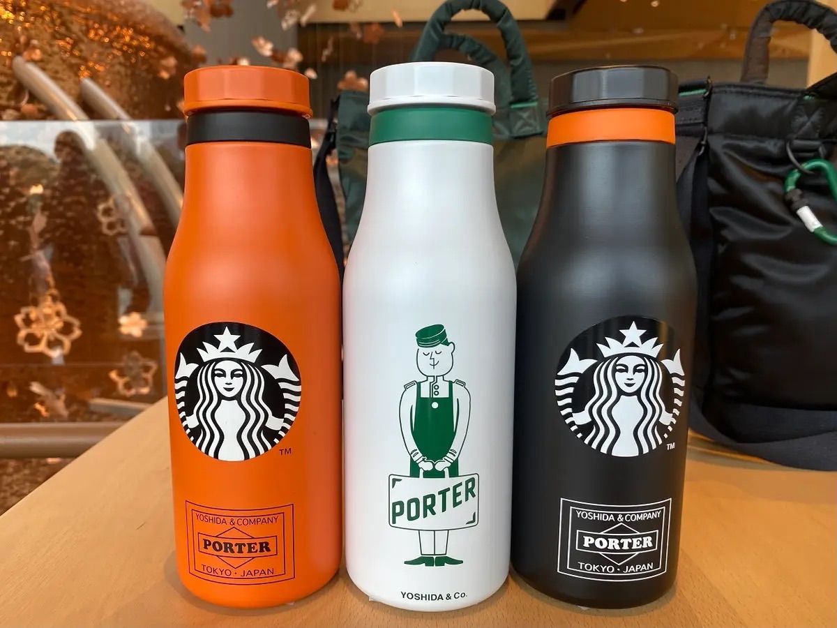 PORTER スターバックス S/S Logo Bottle 3本セット 新品-