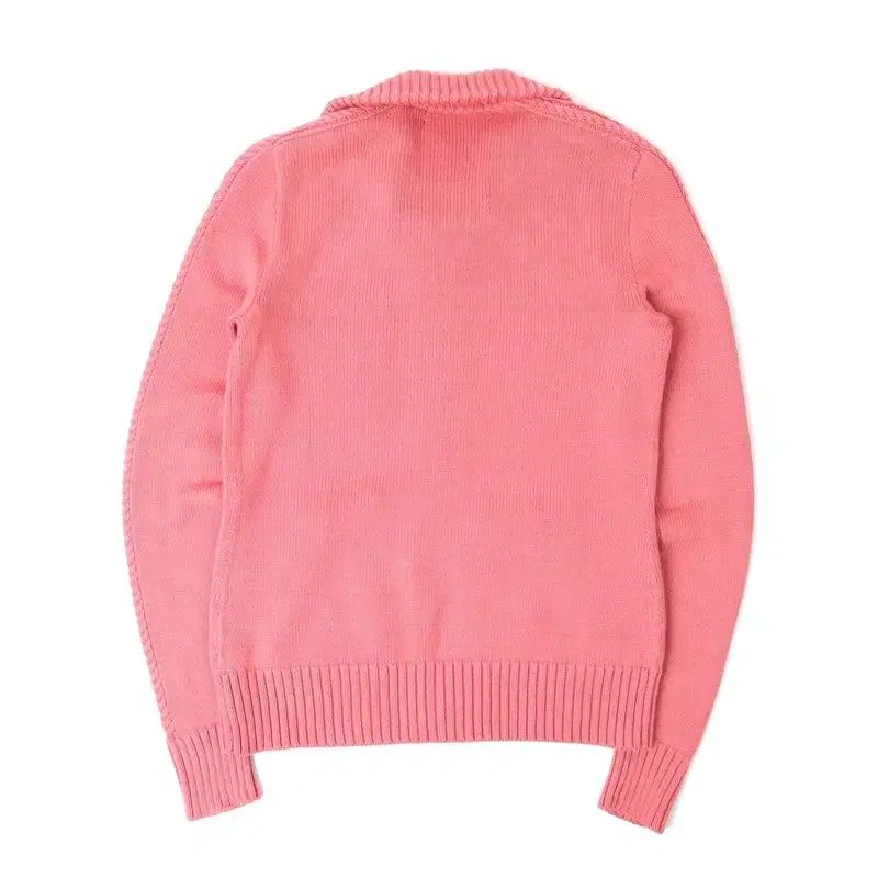 ポロ Ralph Lauren ラルフローレン ピンク コットン ニット ジップアップ カーディガン