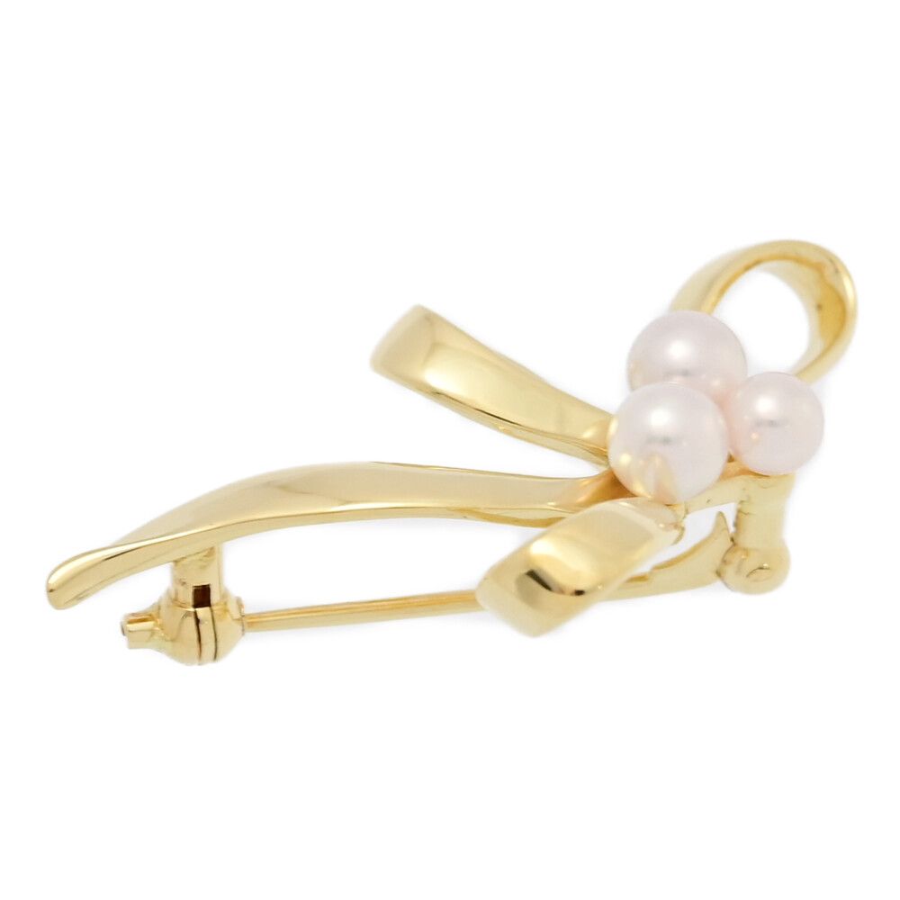 MIKIMOTO ミキモト リボンモチーフ 3P・アコヤ真珠/Japan Pearl