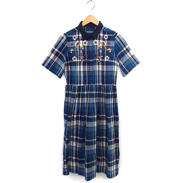 Lois CRAYON ロイスクレヨン 総柄 プリーツ ワンピース M Lois CRAYON ロイスクレヨン 総柄プリーツワンピース 花柄 M日本