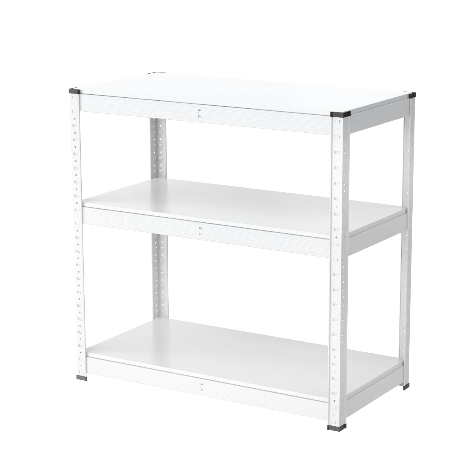 Umimileラック スチールラック 幅80cm 3段 耐荷重120kg|段 メタルラック 幅80×奥行40×高さ80cm ホワイト