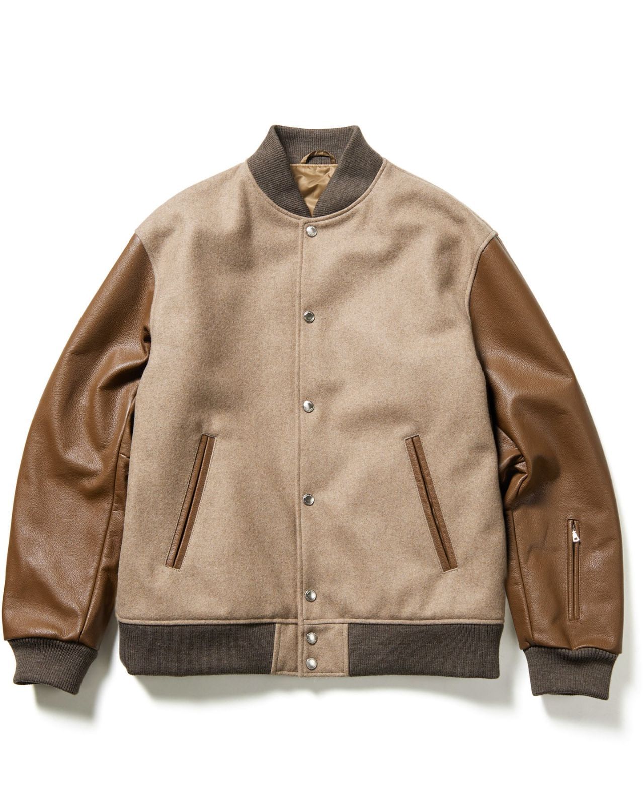 SOPHNET.LEATHER SLEEVE VARSITY JACKET ジャケット SOPH-242009