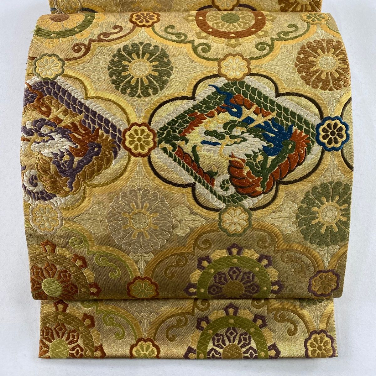本金箔 袋帯 華飾雪輪文 唐織 上品 六通 U-5215 本金箔 袋帯 華飾雪輪文 唐織 上品 六通 U-5215 - メルカリ