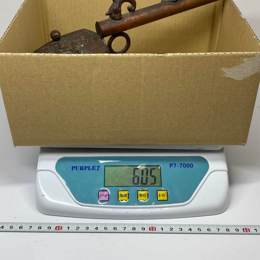 古銅 特大 矢立 タサオ 605g 東金6-0311③ - メルカリ