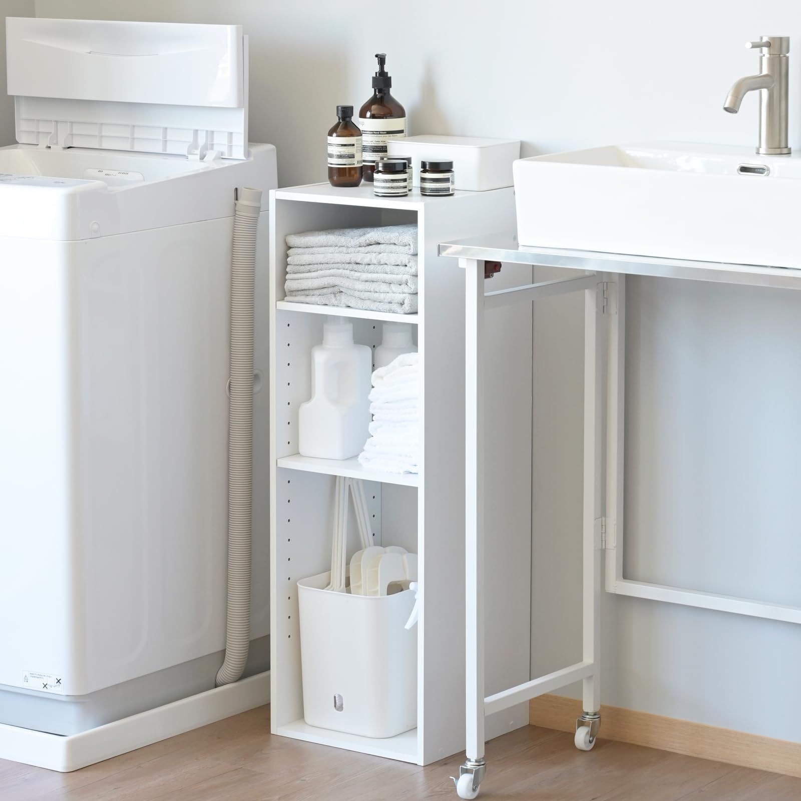 突っ張り棒 3ポール ホワイト 最長で50kg耐荷重可能 楽天市場