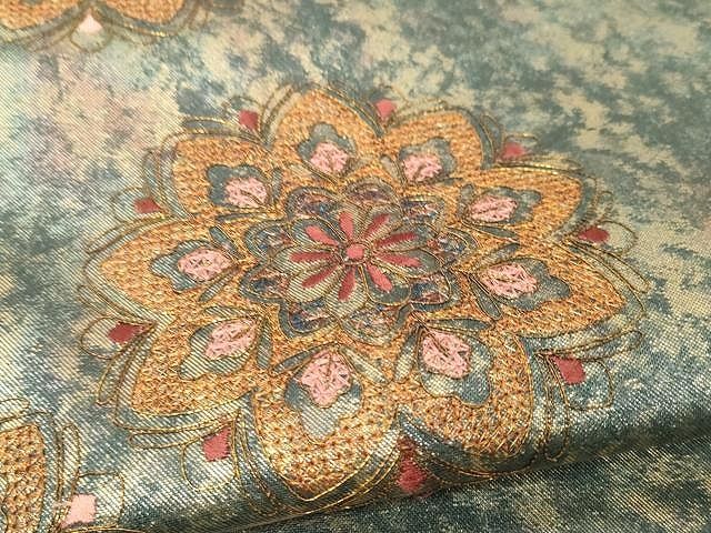 平和屋着物○中国三大刺繍 スワトウ相良刺繍 総刺繍 九寸名古屋