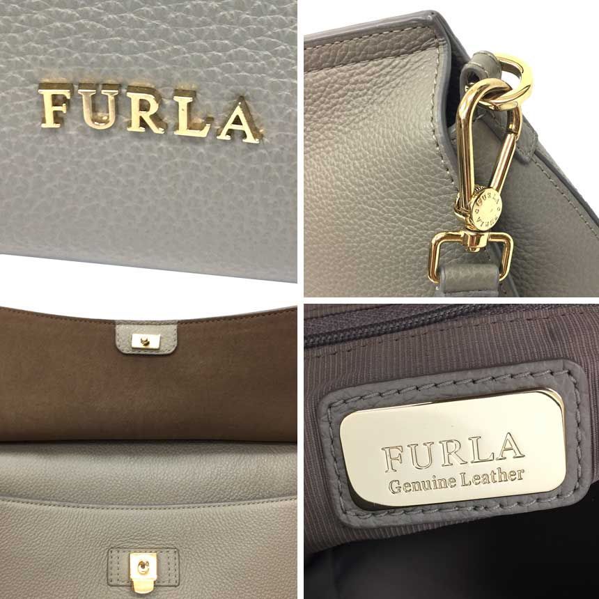 FURLA フルラ NIKI ニキ 2way トートバッグ ショルダーバッグ グレー