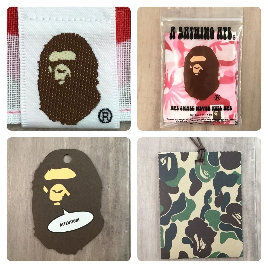 ☆新品☆ Aloha camo バンダナ a bathing ape BAPE camo Pink