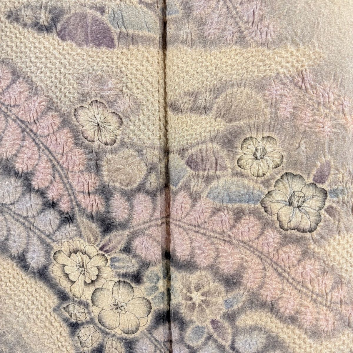 平和屋着物○片岡仁左衛門 訪問着 駒刺繍 雪輪鳳凰草花文 暈し染め