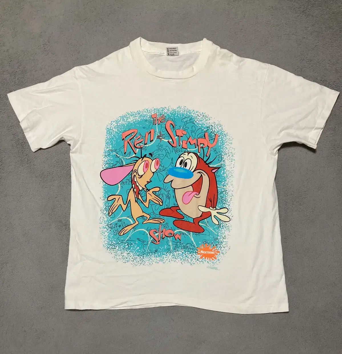 XL 90s レン ＆ スチームパイ シングルステッチ ヴィンテージ Tシャツ
