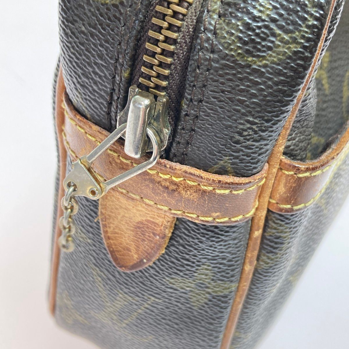 ルイヴィトン クラッチバッグ コンピエーニュ23 モノグラム ブラウン ヌメ革 LOUIS VUITTON 本物 ルイヴィトン LV コンピエーニュ 23