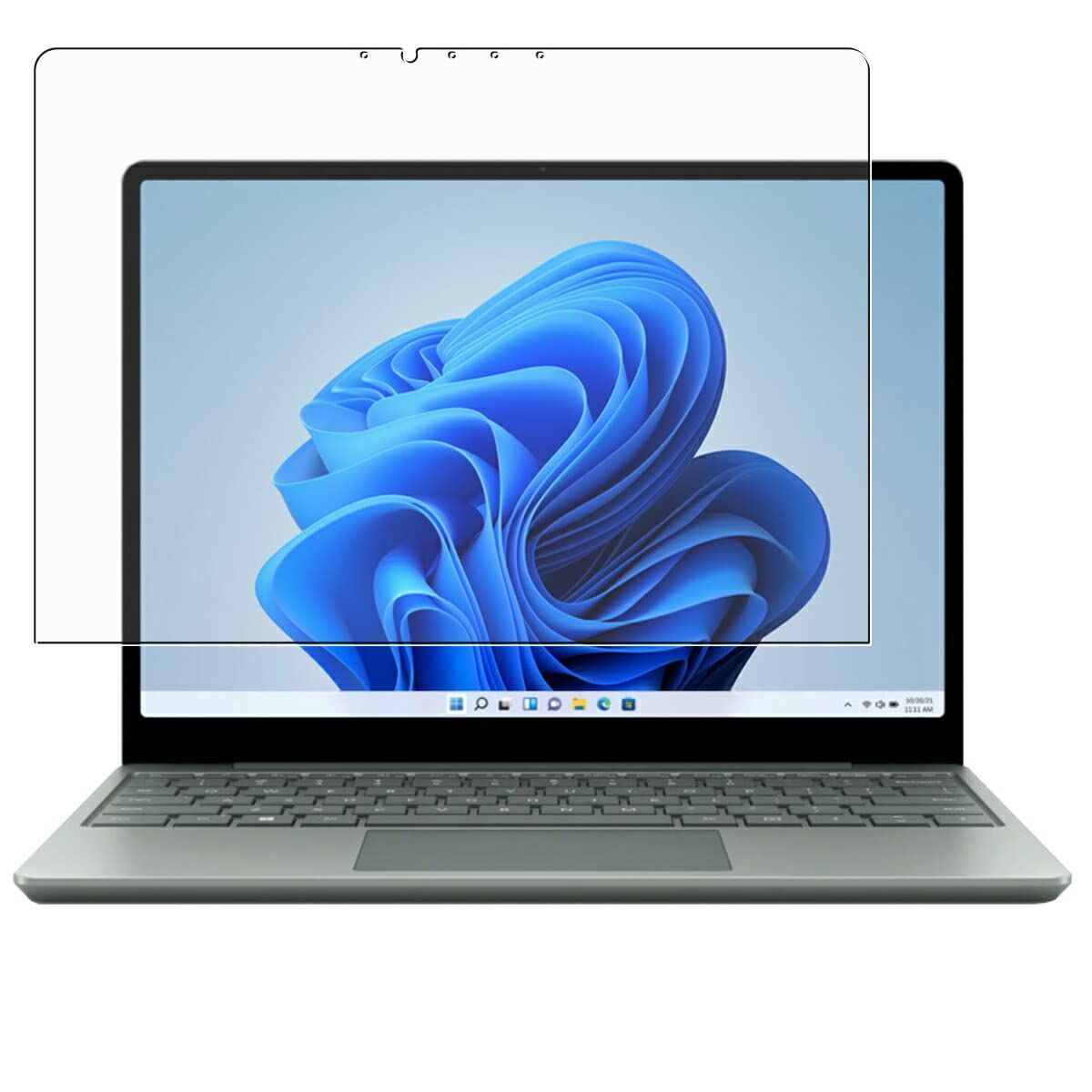 安心の５大機能タイプ ClearView Microsoft Surface Laptop Go 3 / Laptop Go 2 / Laptop Go 12.4インチ用【安心の5大機能衝撃吸収・ブルーライトカット】液晶保護フィルム 反射防止・抗菌・気泡レス