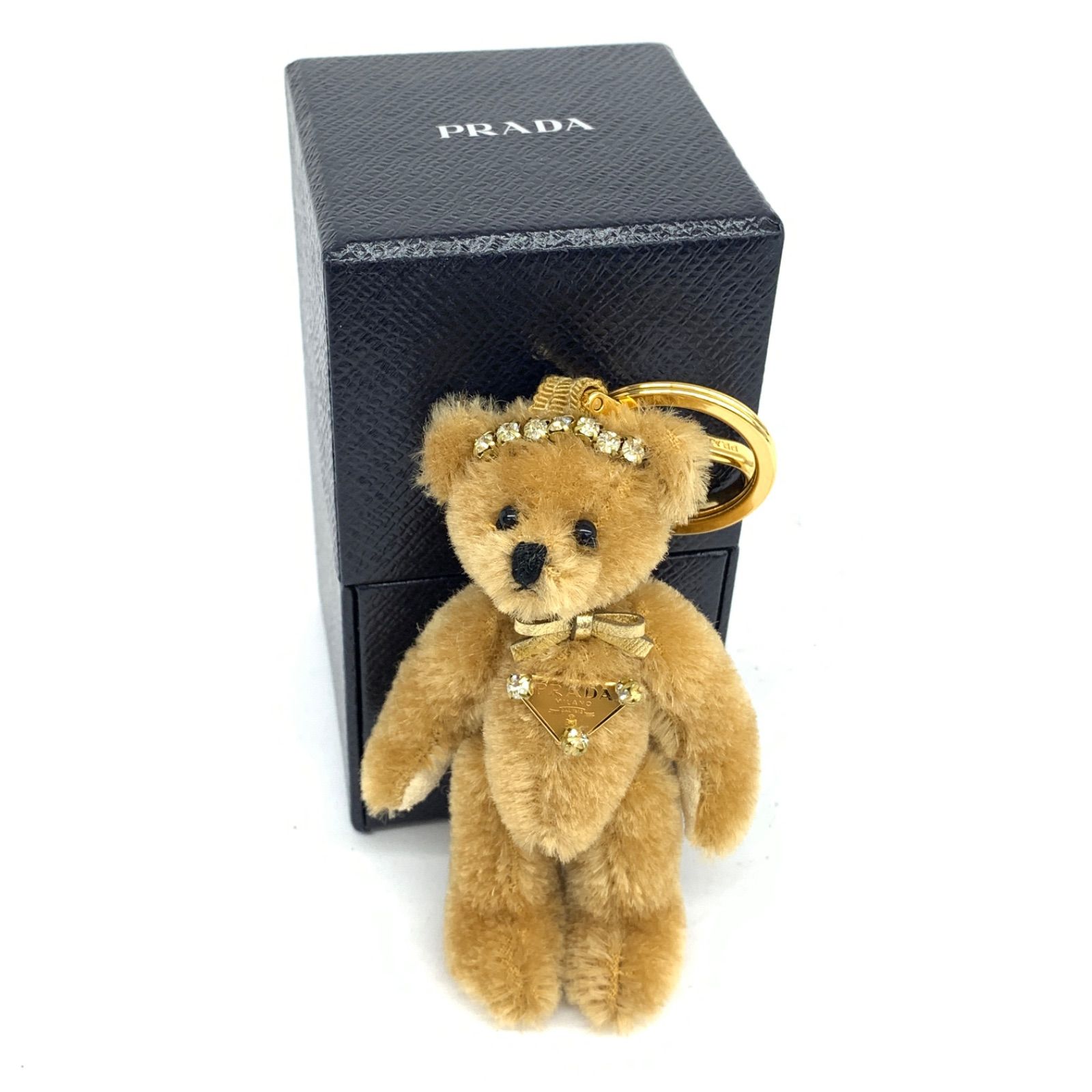 ☆美品☆PRADA プラダ キーホルダー テディベア クマ チャーム - メルカリ