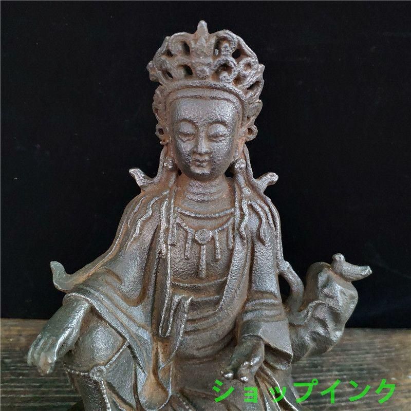 鉄器 鉄仏 南海観音坐像 工芸品 美術品 置物 鉄器 鉄仏 南海観音坐像 工芸品 美術品 置物 - メルカリ