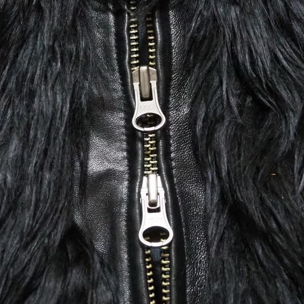 wnc セオリーリュクス theory luxe コート 38 黒 アルパカファー