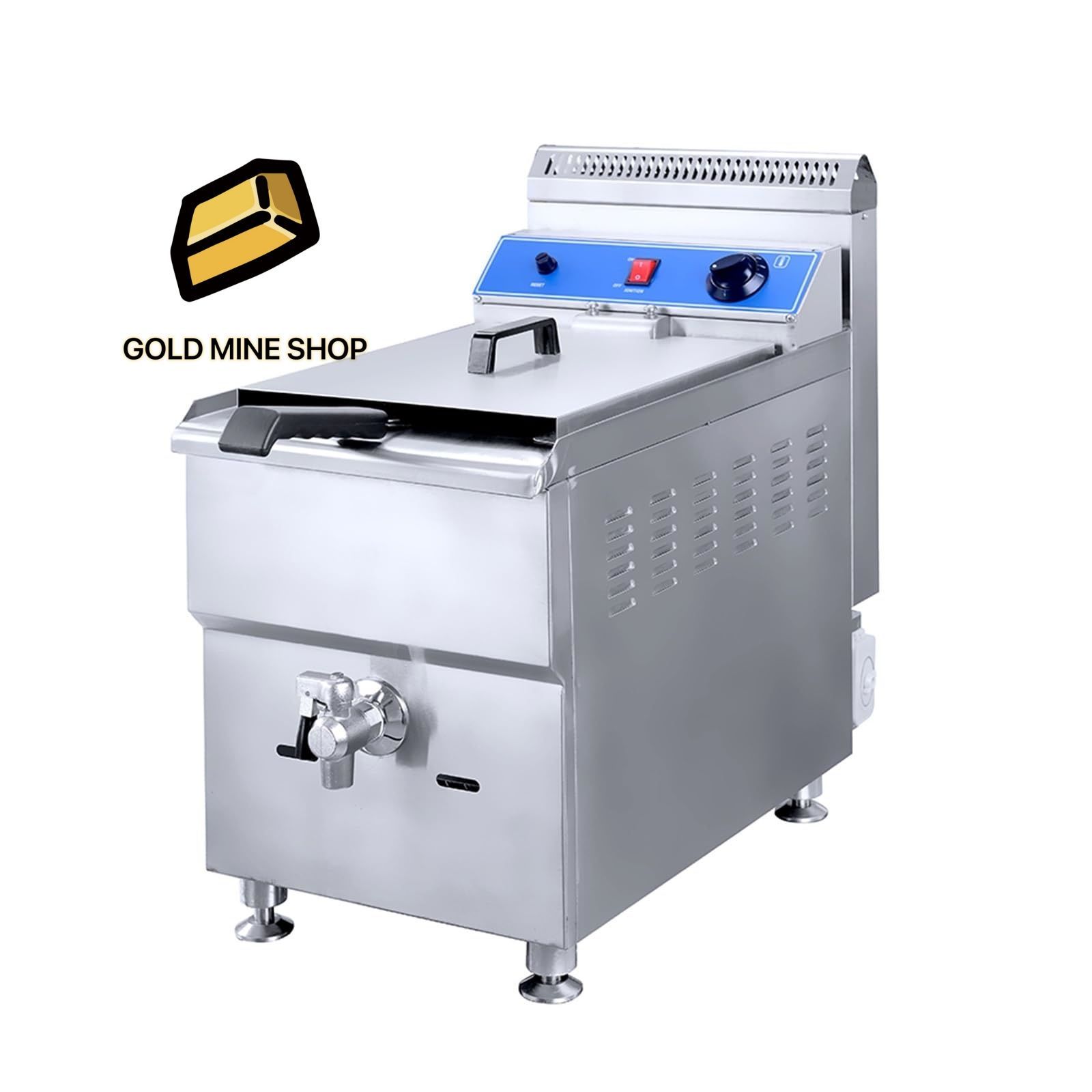 18L ガスフライヤープロフェッショナル商業ディープフライヤーマシンステンレス鋼ガスディープチップチキンフライ 家庭用 業務用