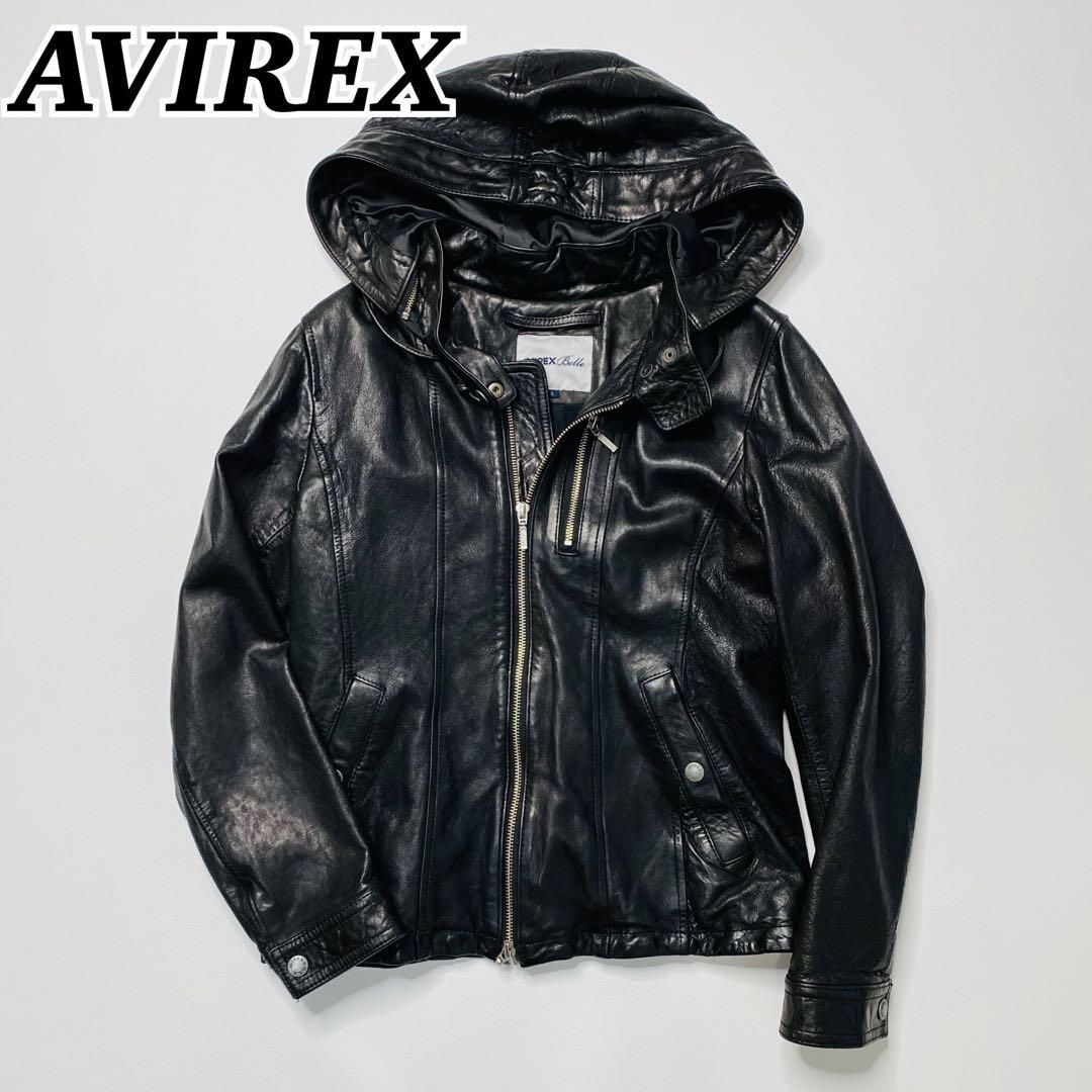 AVIREX ライダース　ジャケット レザージャケット　レディース