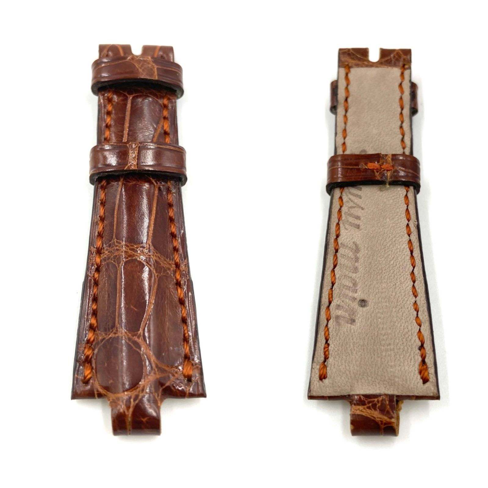 □未使用品□BVLGARI ブルガリ 腕時計替えベルト アリゲーター レザー 