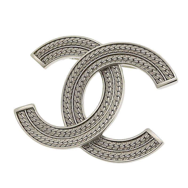 シャネル CHANEL ブローチ ココマーク シルバー色 A24B 新入荷 CH1029