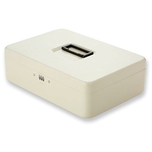 A4 アスカ 金庫 安心保管ボックス A4 スチール製 ワイヤー付き SB200 アイボリーホワイト