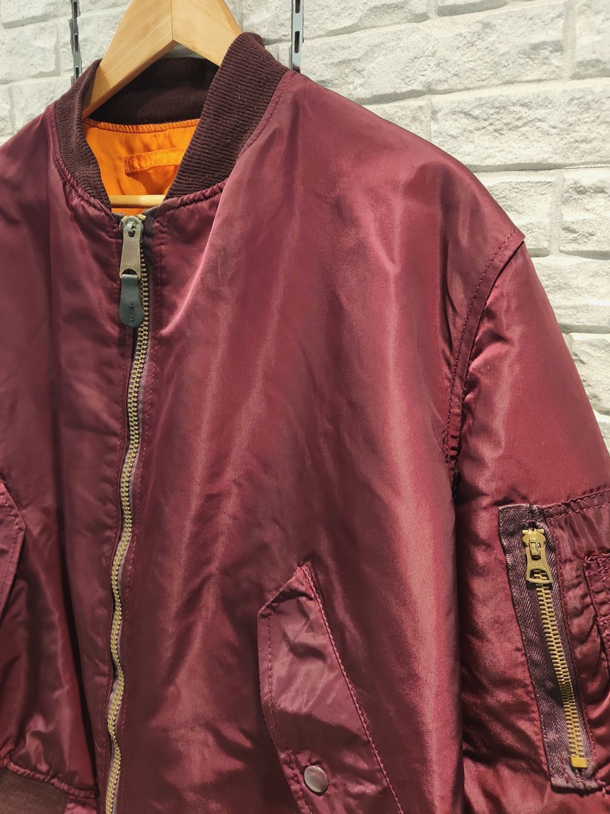 80s 90s ALPHA INDUSTRIES MA-1 Lサイズ アルファ