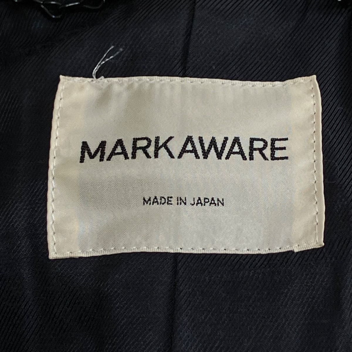 MARKAWARE(マーカウェア) Pコート サイズ1 S レディース美品 - ダークネイビー 長袖/冬