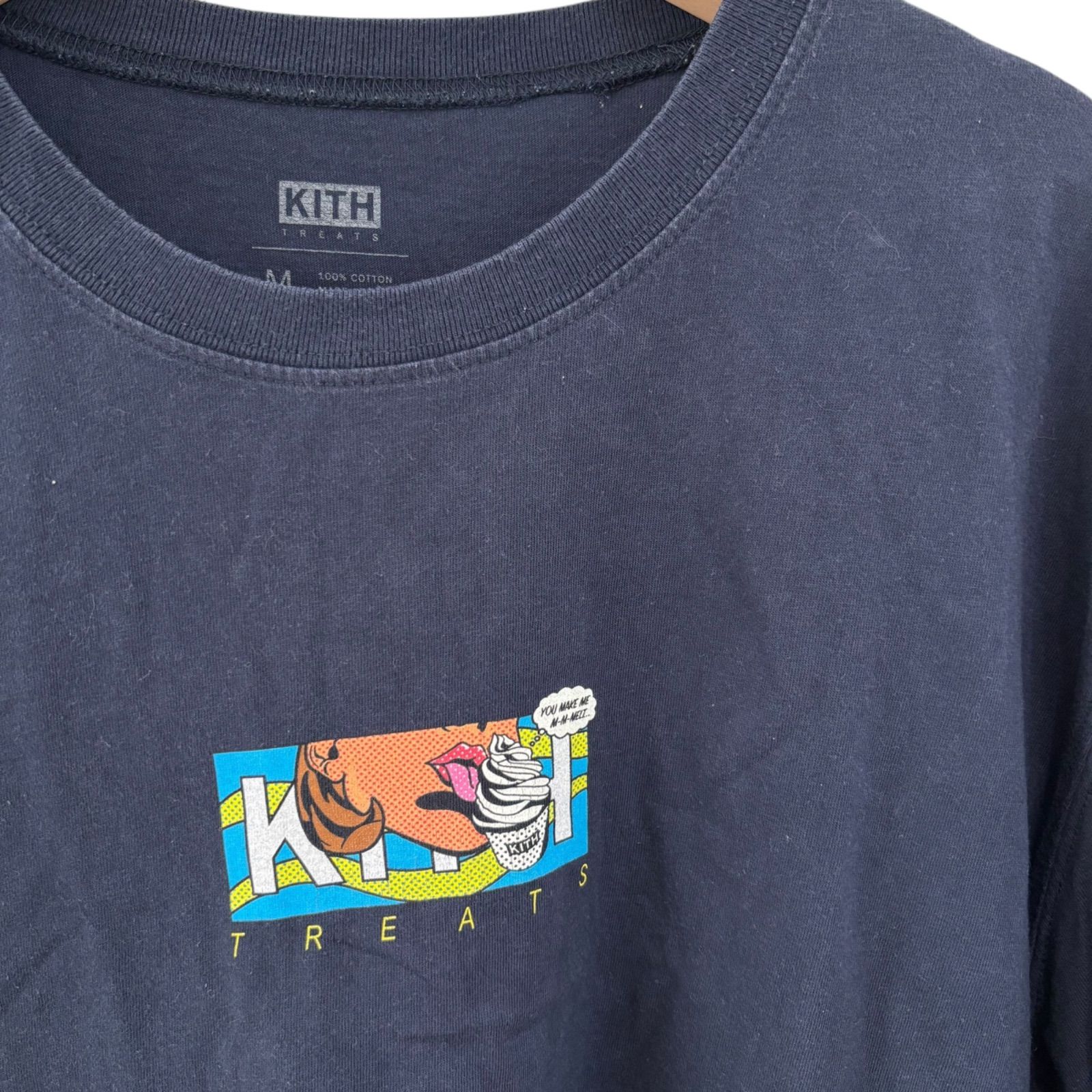 Z1388 KITH TREATS キス comic tee 半袖Tシャツ ネイビー メンズ