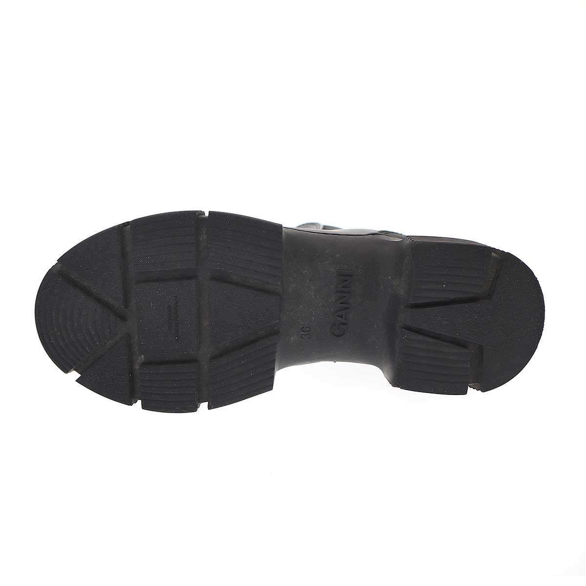 GANNI◆ラバーブーツ/36/BLK/S1527-UL24// レディース Ganni ガニー ラバー ロングブーツ ブラック 39 黒