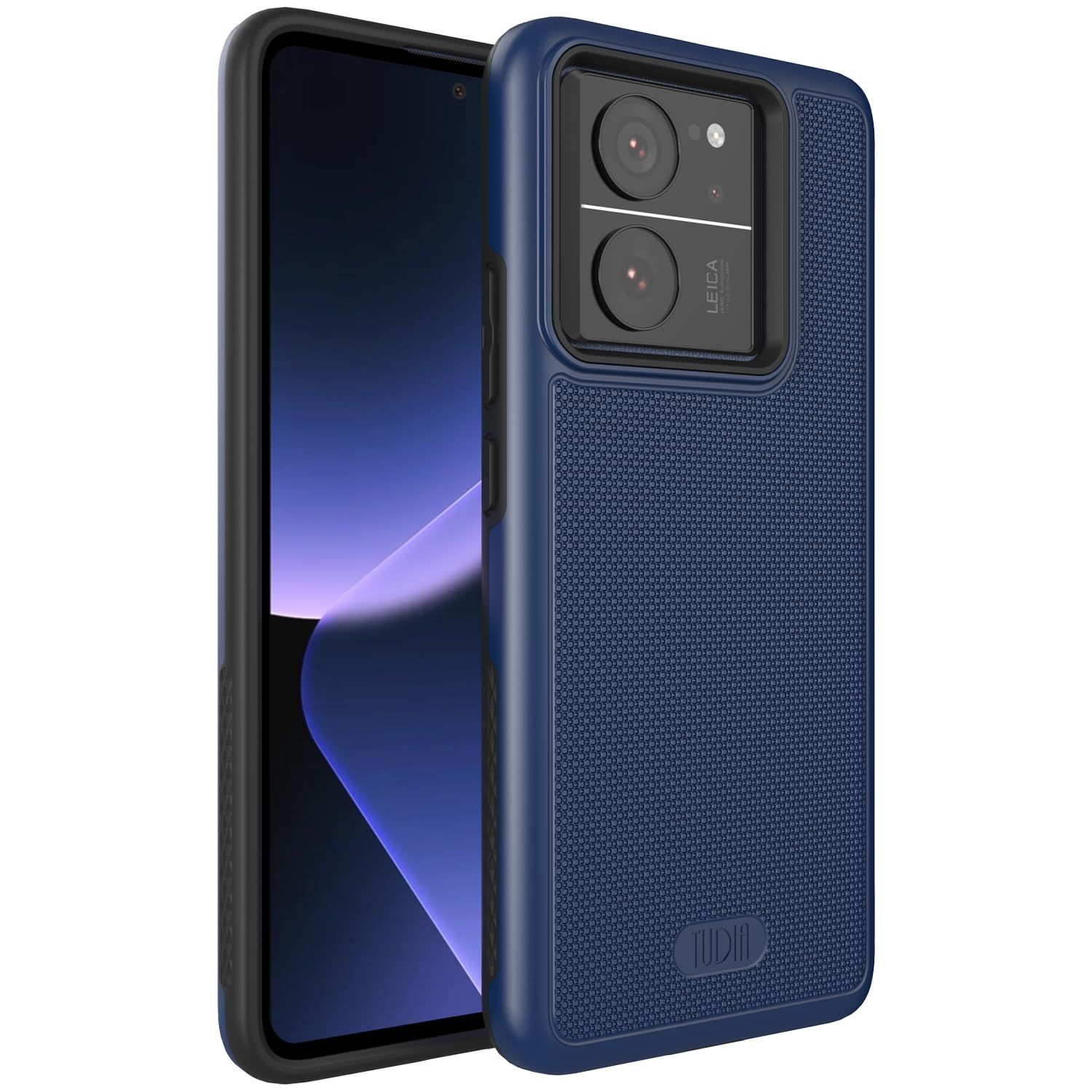 【在庫処分】対応 Pro Pro ケース 13T 13T 13T Xiaomi Xiaomi 超薄型TPU 滑り止め (インディゴブルー) 耐衝撃 、「MergeGrip」2層保護 ケース対応 用 / 「米軍MIL規格・2層保護」TUDIA