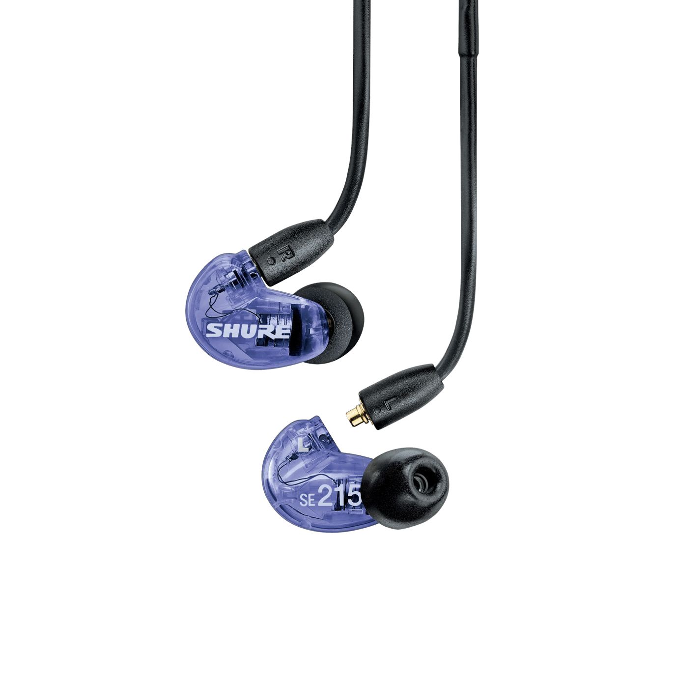 Shure SE 215 PROワイヤードイヤホン、ブラック (SE 215-K) 、RMCE-UNIユニバーサルコミュニケーションケーブル (取り外し可能なSE分離型イヤホン用) WJ32 SHURE SE215 Special Edition SE215SPE-PL-A トランスルーセント