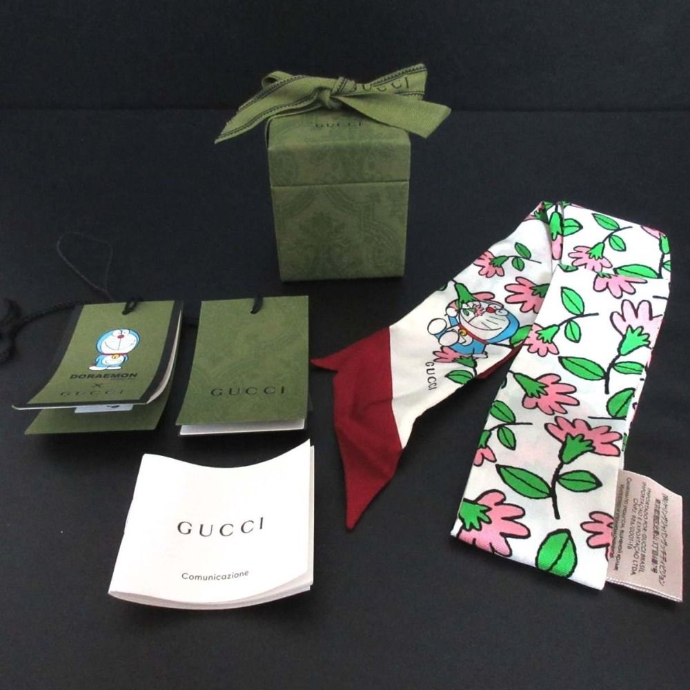 新品同様 21SS GUCCI×DORAEMON グッチ×ドラえもん シルク100